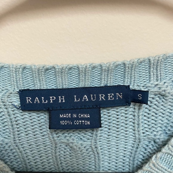 SOLD Ralph Lauren Cable Knit Sweater - Picture 3 of 3
